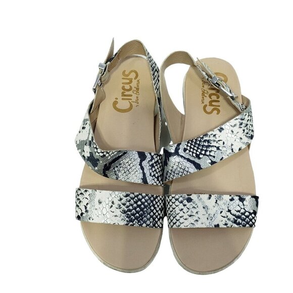 Circus by Sam Edelman Sandals Shoes Nadine Snakeskin Print Women's Size 8.5 - Picture 2 of 10
